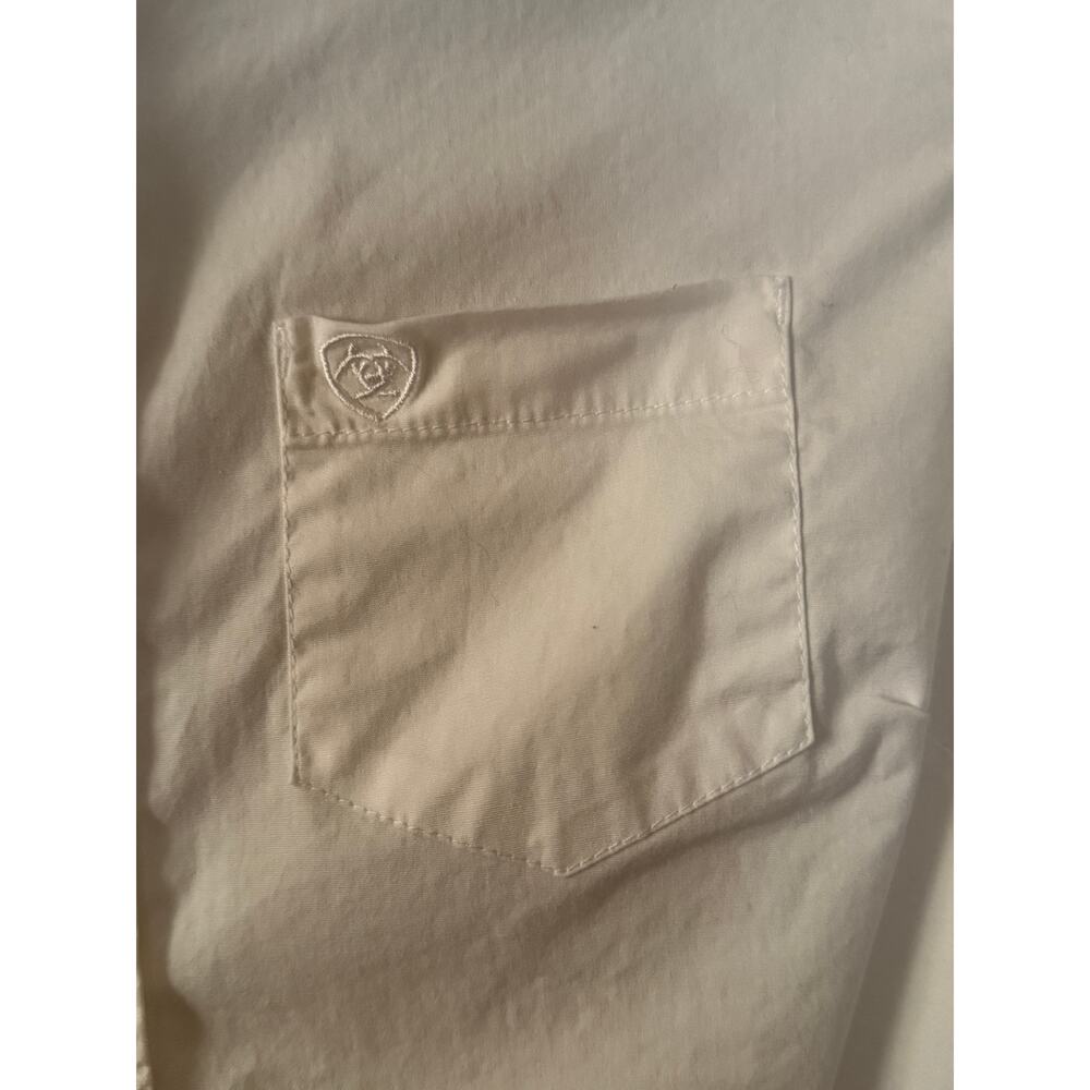 Ariat Real Long Sleeve White Button Up Shirt Women's XS - Picture 5 of 7